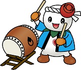 イラスト：しろっぴー太鼓・カラー陰影あり50