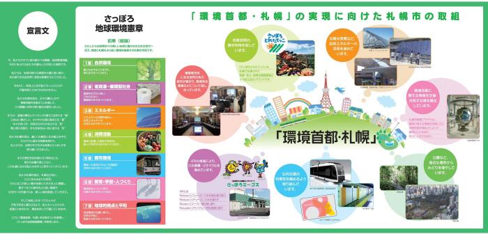 「環境首都・札幌」宣言パンフレット(裏)の画像