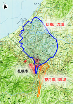 流域貯留浸透事業実施区域