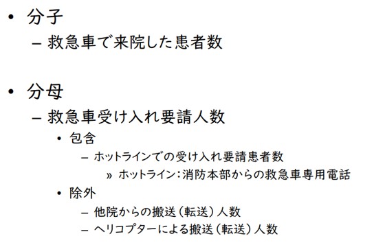 救急車・ホットライン応需率2