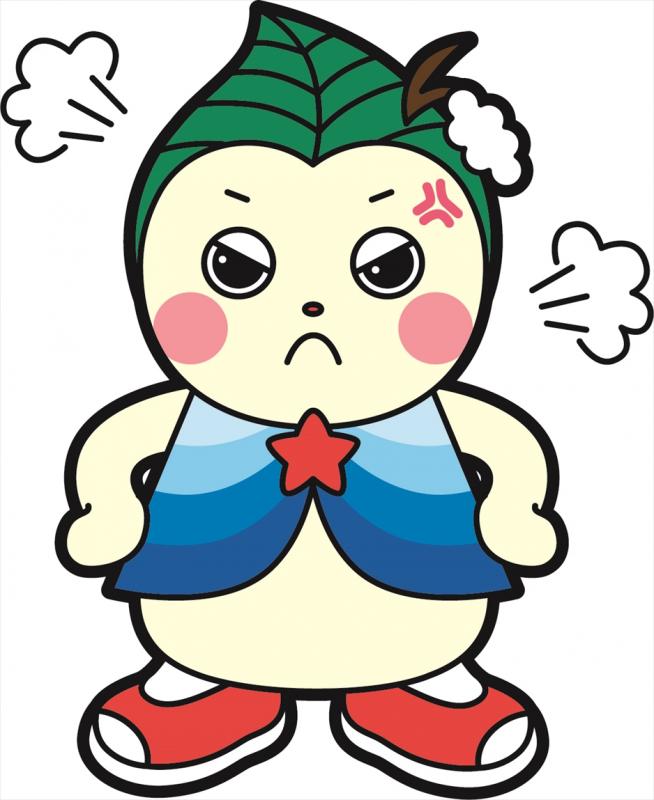ぽっぴぃが怒るイラスト