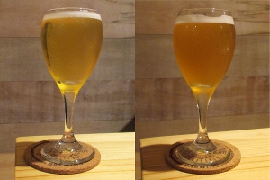 冷吟閑酔(左)とGenesisRockIPA(右)