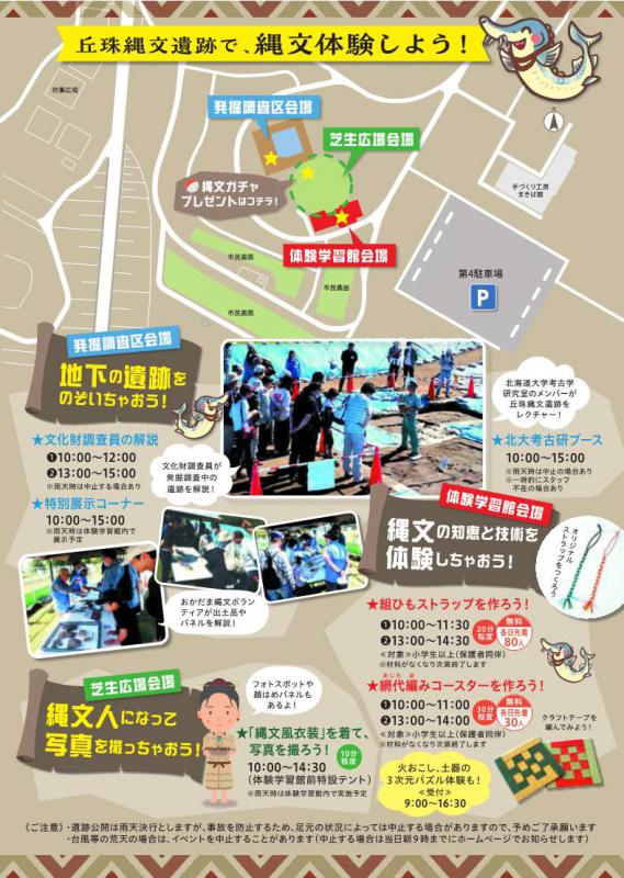 令和7年度（2025年度）遺跡公開デーちらし裏
