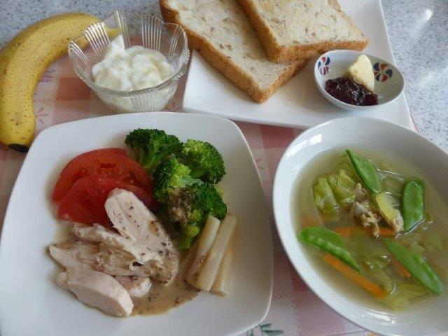 妊婦さん月曜日朝ご飯