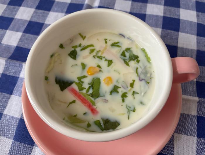 朝からあっさり豆乳スープレシピ