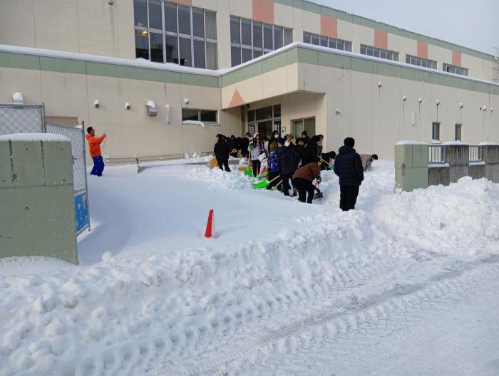 除雪ボランティア活動(作業前)
