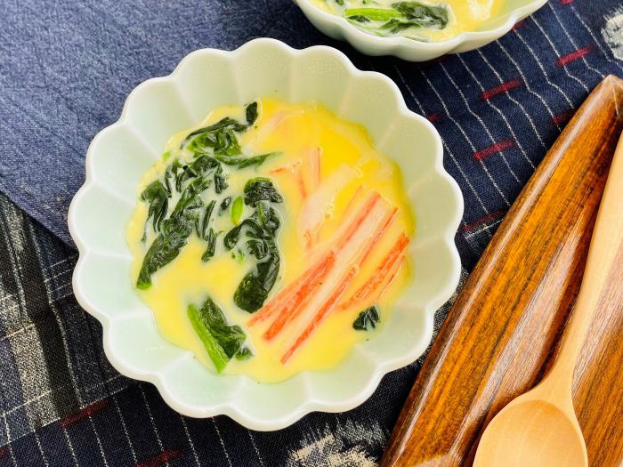 レンチン茶碗蒸しの出来上がり写真