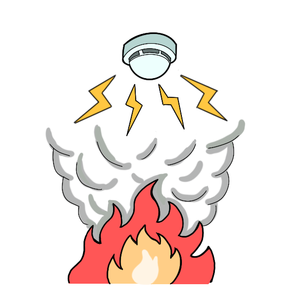 自動火災報知設備のイラスト