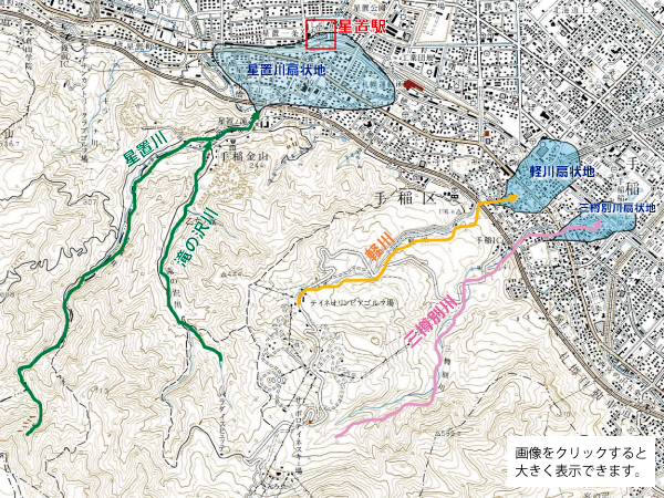 国土地理院地形図「銭函」一部に加筆