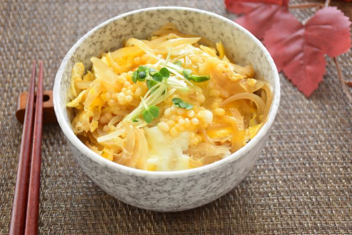 簡単たぬき丼の写真