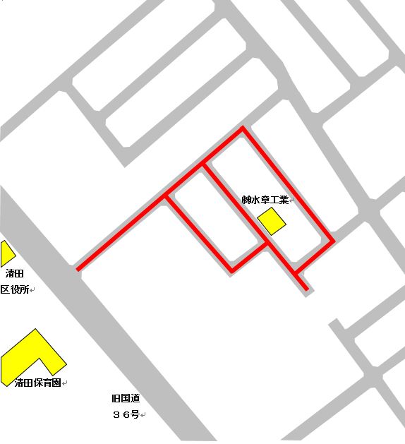水章工業活動区域図
