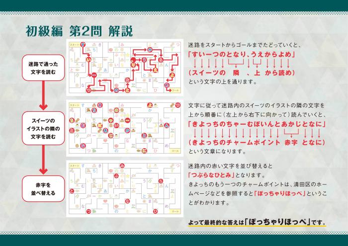 謎解き探偵団第一弾（初級編）Q2解答