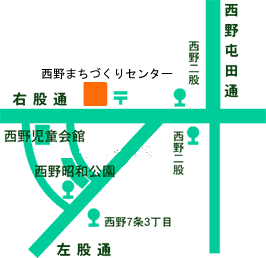 西野まちづくりセンター地図