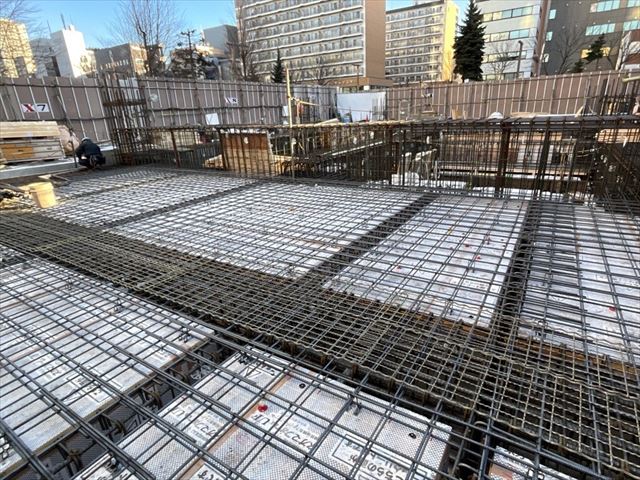 231220スラブ配筋施工状況1F