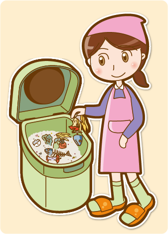 電動生ごみ処理機イラスト
