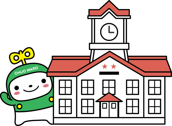 時計台と中ウォークん