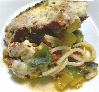 夏野菜のパスタアルフォルノ(パスタのオーブン焼き)