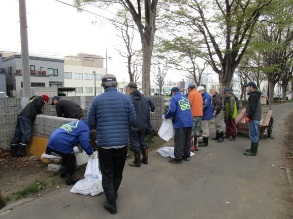 発寒三条町内会、発寒第一町内会、南発寒北町町内会と発寒商店街のみなさん