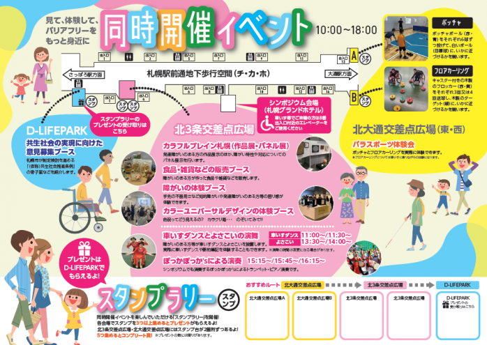 バリアフリーシンポジウム案内チラシ裏面