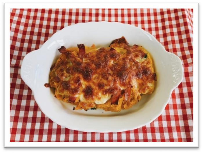 レシピ1(かぼちゃのチーズ焼き)の画像