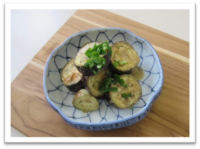 レシピ12(なすのごまみそ煮)の画像