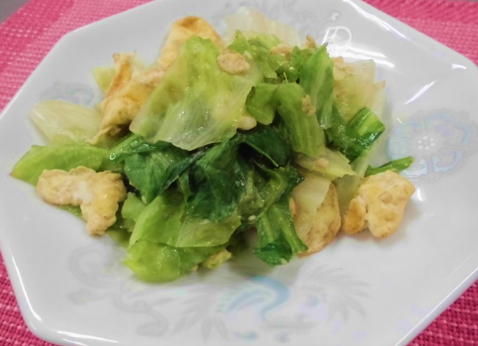 レシピ20(レタスの卵炒め)の画像