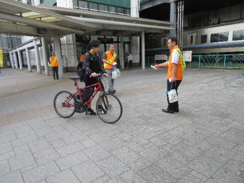JR手稲駅北口における街頭啓発2