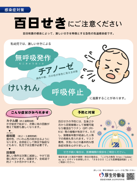 百日せきリーフレット