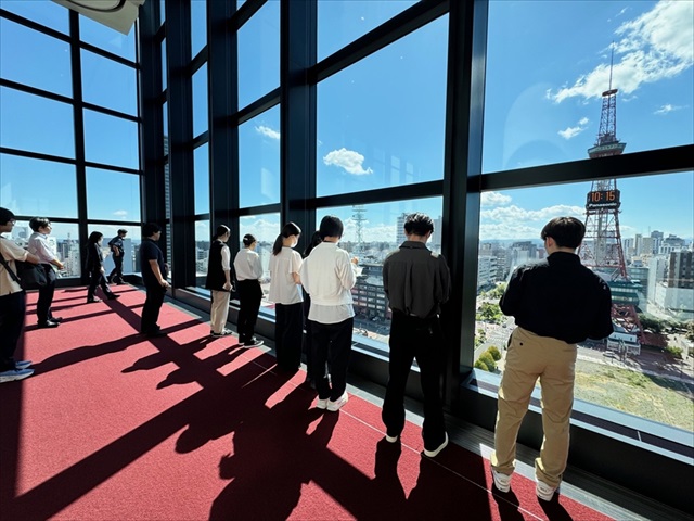 建築職グループワークの様子(見学)