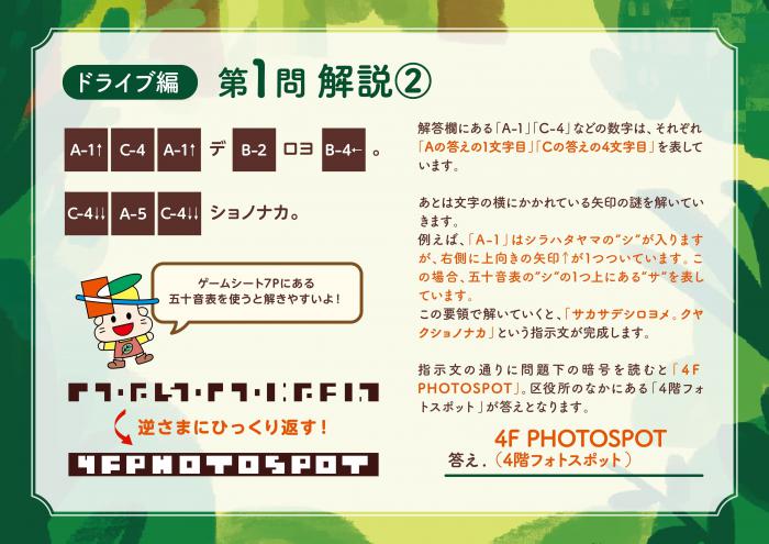 ドライブ編　解説2