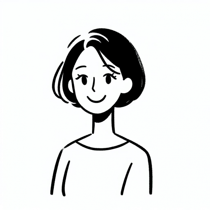 笑顔の女性