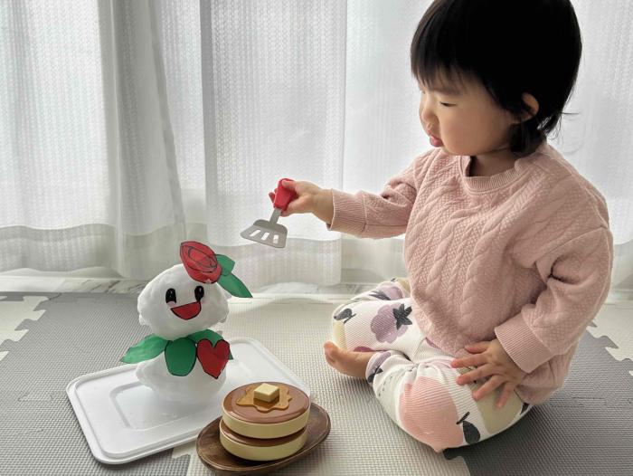 しろっぴーとホットケーキ♬