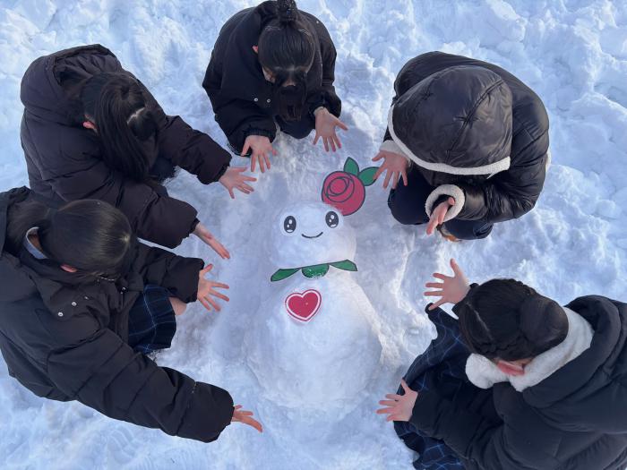 ファミリーマート賞3(雪だるまフォト部門団体の部)