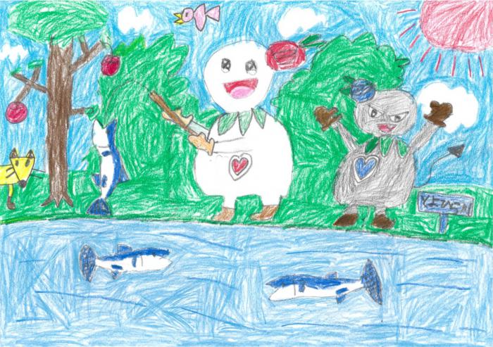 アサヒビール賞2(イラスト部門小学生の部)