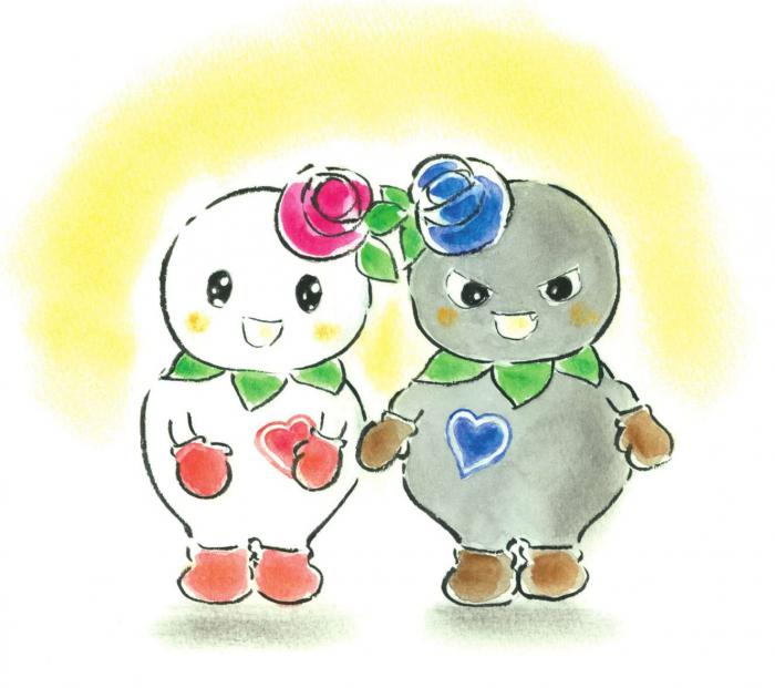 しろっぴー・くろっぴーのイラスト