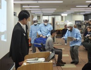 消防隊によるデモンストレーション