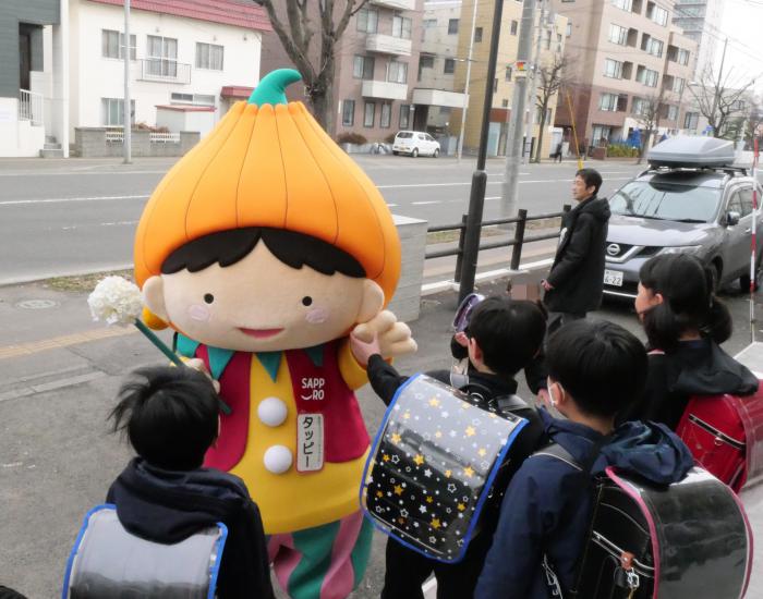 北光小学校での啓発活動2