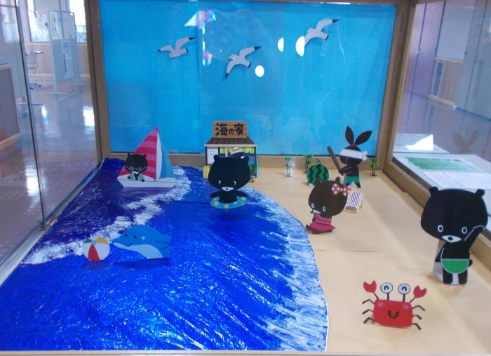 2024年6月、2階展示ケース「海へ」、写真4