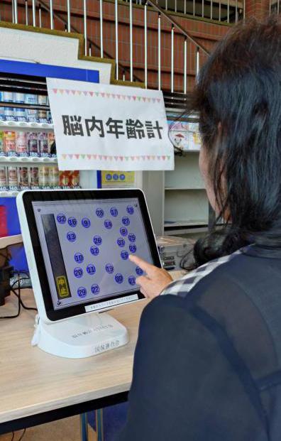 脳内年齢測定の写真