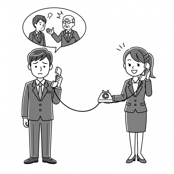 ハラスメント相談窓口に掲載するイラスト