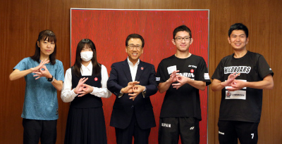 「東京2025デフリンピック」日本代表選手の皆さまがお越しになりました