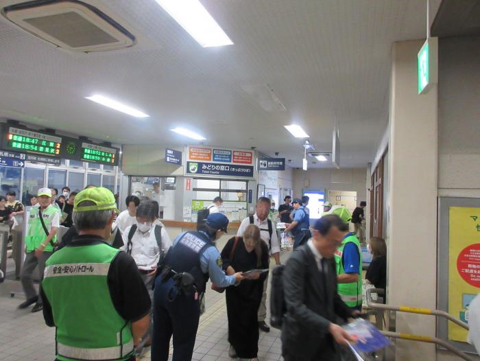 街頭啓発(発寒中央駅)