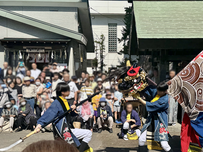札幌市無形文化財丘珠獅子舞1