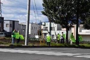 秋の交通安全街頭啓発の様子2