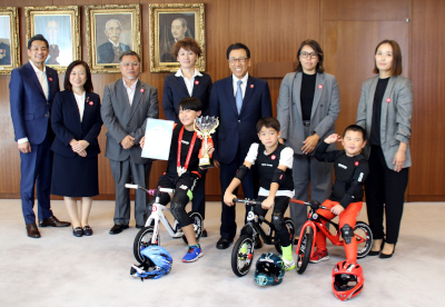 「RSR Runbike World Cup 2025」に出場した選手らがお越しになりました