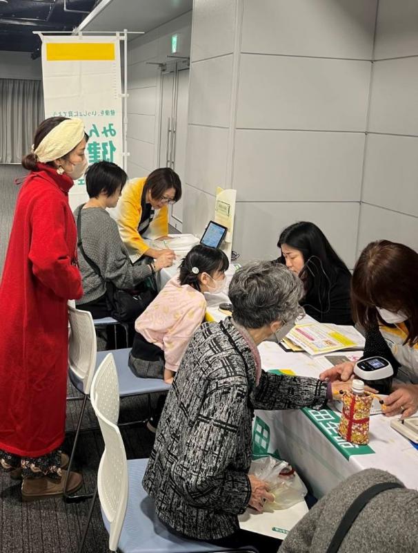 健康測定会の写真