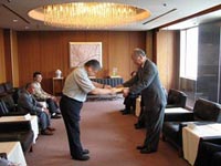贈呈式当日の写真