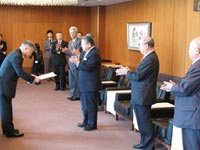 贈呈式当日の写真