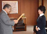 贈呈式当日の写真