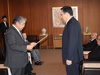 贈呈式当日の写真